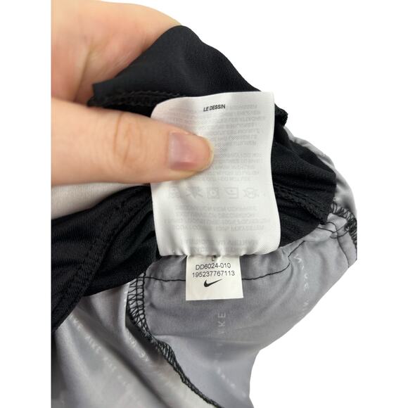 Nike Shorts Womens Large Dri-Fit Tempo Luxe Icon Clash Running Black White - Picture 5 of 5